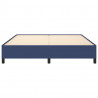 Estrutura de cama sem colchão 180x200 cm tecido azul 5