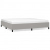 Estructura de cama gris claro tela 200x200 cm 2