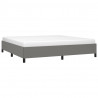 Estructura de cama tela gris oscuro 200x200 cm 3