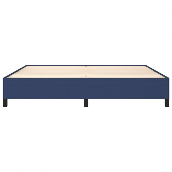 Estrutura de cama sem colchão 200x200 cm tecido azul M 5