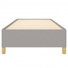 Estrutura de cama sem colchão 90x190 cm tecido cinzento-claro 5
