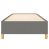 Estrutura de cama sem colchão 90x190 cm tecido cinzento-escuro 5