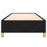 Estructura de cama de tela negro 90x190 cm 5
