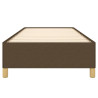 Estructura de cama de tela marrón 90x190 cm 5