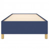 Estructura de cama de tela azul 90x190 cm 5