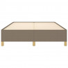 Cama sem colchão 140x200 cm tecido castanho-acinzentado 5