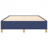 Estructura de cama de tela gris taupe azul 140x200 cm 5