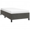 Estructura de cama de terciopelo gris oscuro 90x190 cm 3