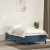 Estructura de cama de terciopelo azul 90x190 cm 1