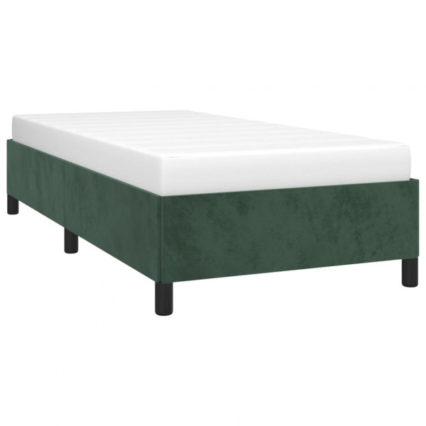 Estructura de cama de terciopelo verde 90x200 cm M 3
