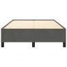 Estrutura de cama sem colchão 120x200 cm veludo cinzento-escuro 5