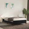 Estructura de cama de terciopelo negro 120x200 cm 1