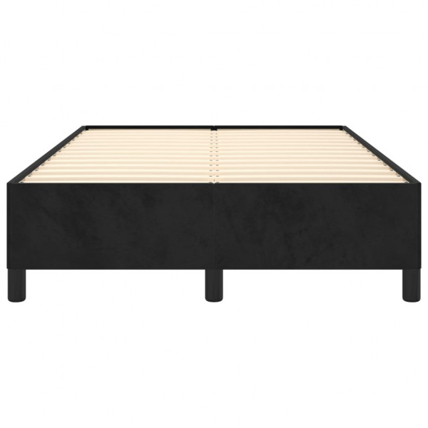 Estructura de cama de terciopelo negro 120x200 cm M 5