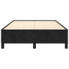 Estrutura de cama sem colchão 120x200 cm veludo preto 5