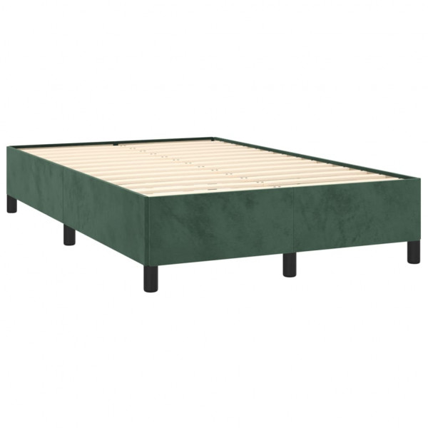 Estructura de cama de terciopelo verde 120x200 cm M 4