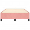 Estructura de cama de terciopelo rosa 120x200 cm 5