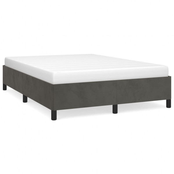Estructura de cama de terciopelo gris oscuro 140x190 cm M 2