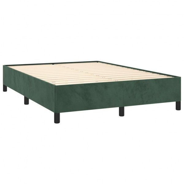 Estructura de cama de terciopelo verde 140x190 cm M 4