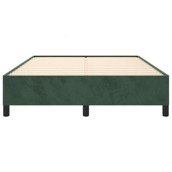 Estructura de cama de terciopelo verde 140x190 cm M 5