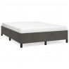 Estructura de cama de terciopelo gris oscuro 140x200 cm 2