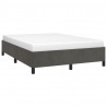 Estructura de cama de terciopelo gris oscuro 140x200 cm 3