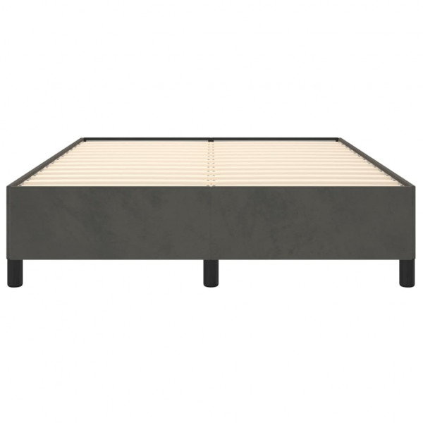 Estructura de cama de terciopelo gris oscuro 140x200 cm M 5