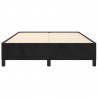Estructura de cama de terciopelo negra 140x200 cm 5