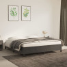 Estructura de cama de terciopelo gris oscuro 160x200 cm 1