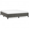 Estructura de cama de terciopelo gris oscuro 160x200 cm 2