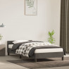 Estructura de cama con cabecero terciopelo gris oscuro 90x190cm 1