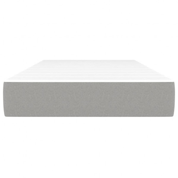 Colchón de muelles ensacados tela gris claro 80x200x20 cm M 3