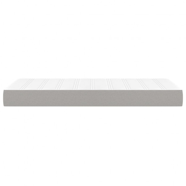 Colchão de molas ensacadas 80x200x20 cm tecido cinza-claro M 4