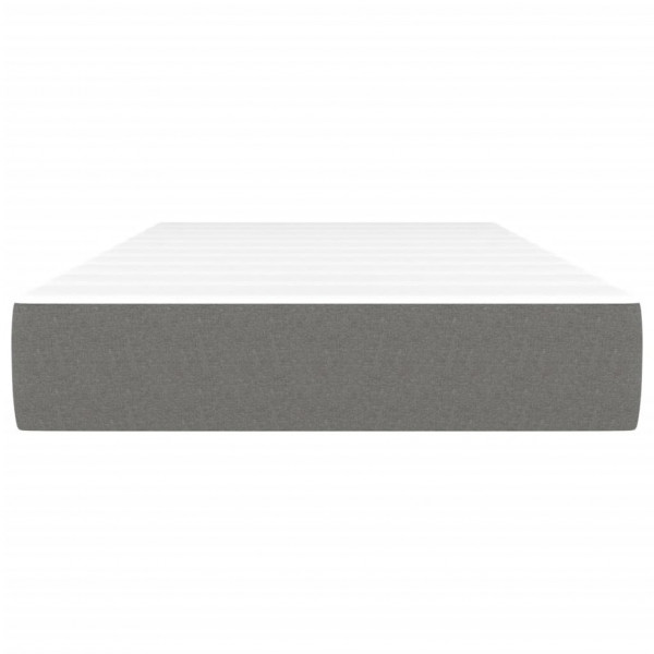 Colchão de molas ensacadas 90x200x20 cm tecido cinza-escuro M 3