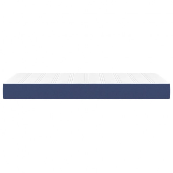 Colchón de muelles ensacados tela azul 90x200x20 cm M 4