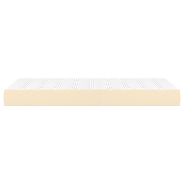 Colchón de muelles ensacados tela color crema 100x200x20 cm M 4