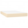 Colchón de muelles ensacados tela color crema 120x200x20 cm 2