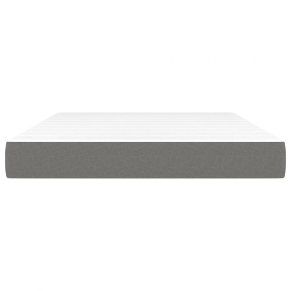 Colchón de muelles ensacados tela gris oscuro 140x200x20 cm M 3