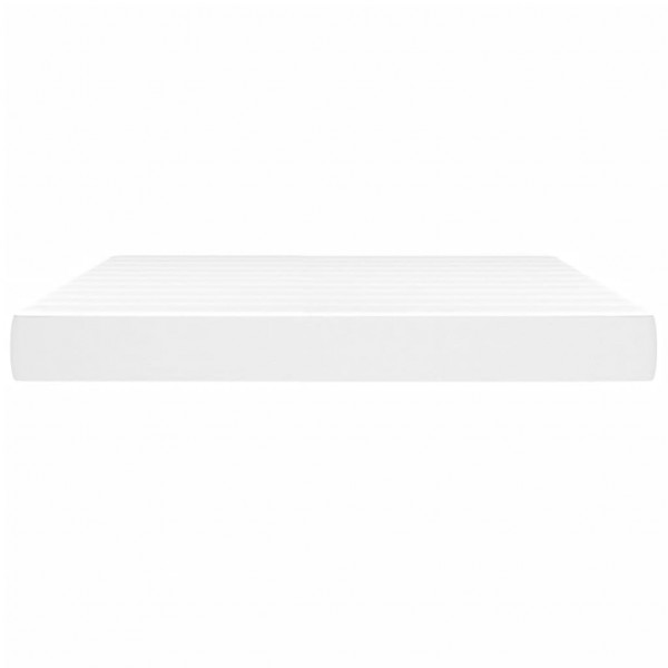 Colchón muelles ensacados cuero sintético blanco 160x200x20 cm M 3