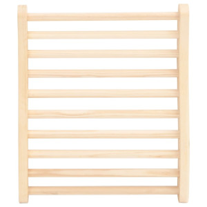 VidaXL Encosto para sauna em forma de S madeira de pinho maciça H