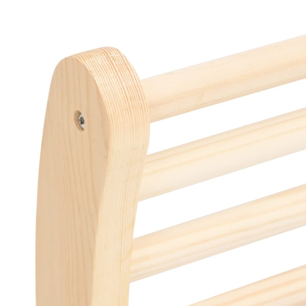 Respaldo de sauna madera maciza de pino en forma de S M 4