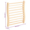 Respaldo de sauna madera maciza de pino en forma de S 5