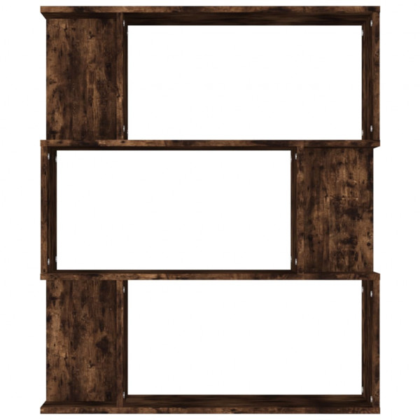 Estantería/Biombo madera aglomerada roble ahumado 80x24x96 cm M 5