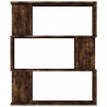 Estantería/Biombo madera aglomerada roble ahumado 80x24x96 cm 5
