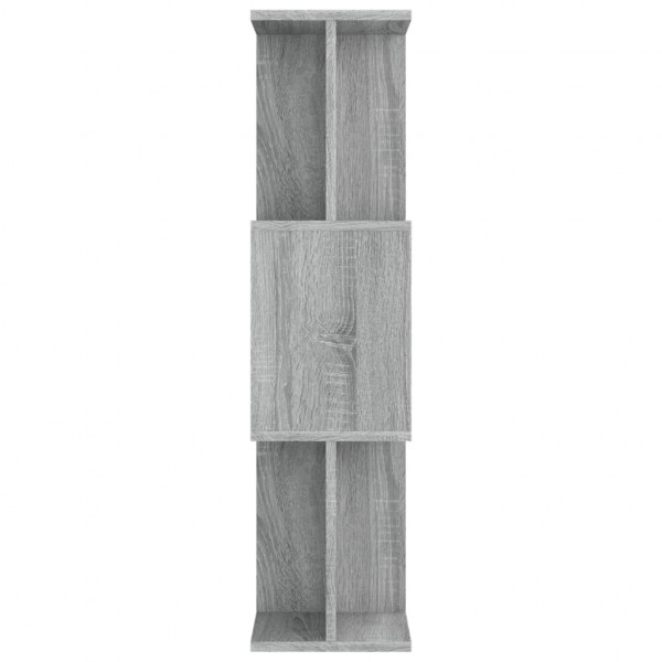Estantería/Biombo madera contrachapada gris Sonoma 80x24x96 cm M 4