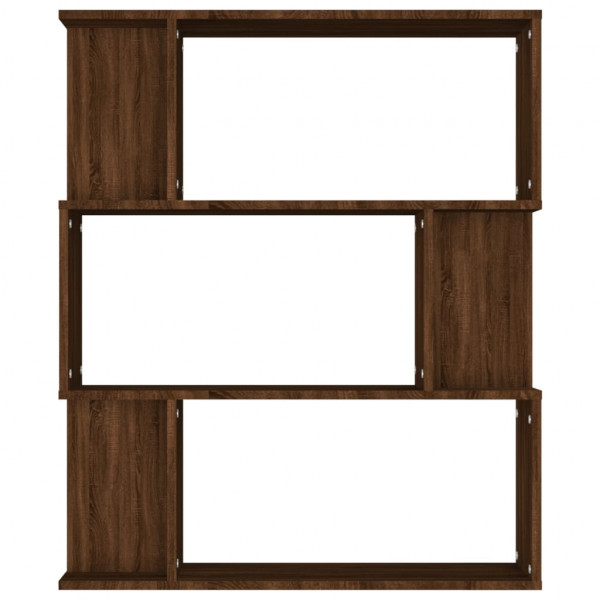 Estantería/Biombo madera contrachapada marrón roble 80x24x96 cm M 5