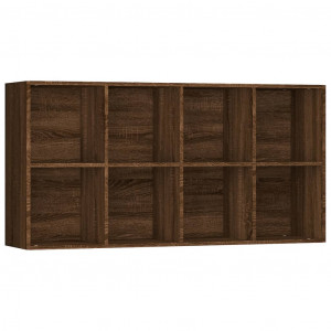 Estantería/Aparador contrachapada marrón roble 66x30x130 cm H