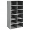 Mueble zapatero madera contrachapada gris Sonoma 54x34x100.5 cm 2