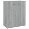 Aparador de madera contrachapada gris Sonoma 60x30x75 cm 2