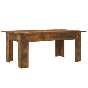 Mesa de centro madera contrachapada roble ahumado 100x60x42 cm H