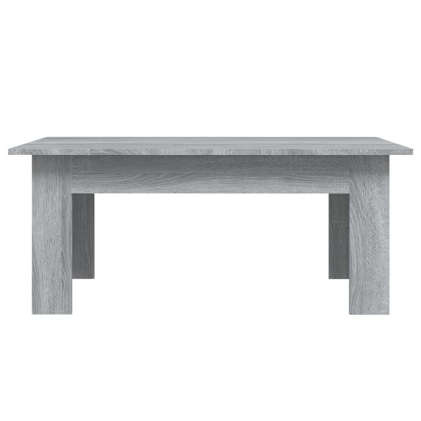 Mesa de centro de madera contrachapada gris Sonoma 100x60x42 cm M 5